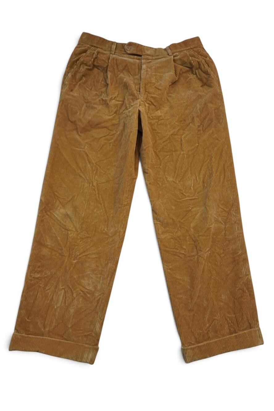Brooks Brothers Loro Piana Corduroy Pants Mens 34x28 Brown Made in Italy Preppy